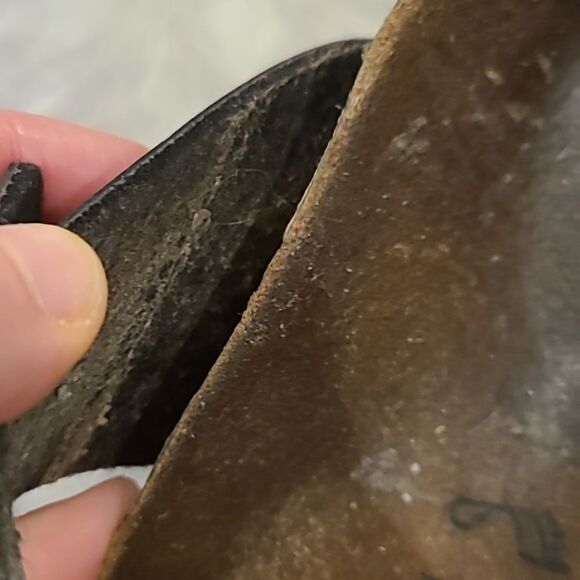 Birkenstock gizeh black‎ and tan sandals size 36 us size 5-5 1/2 - Picture 3 of 10